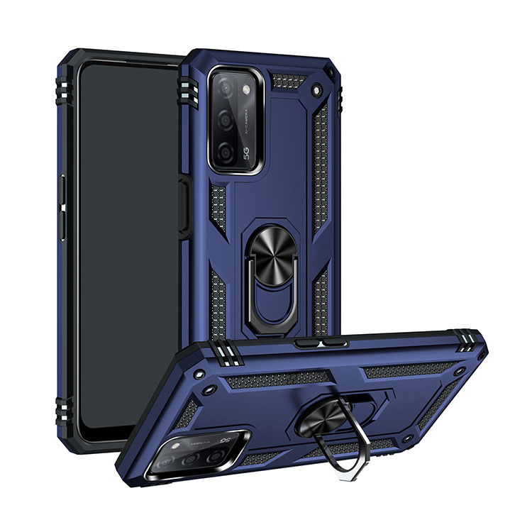 OPPO A54 5G ケース/カバー スタンド機能 リング付き 2重構造 TPU 