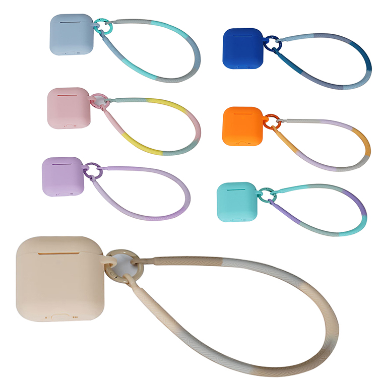AirPods4 ケース AirPods 4 カバー シリコン ストラップ付き