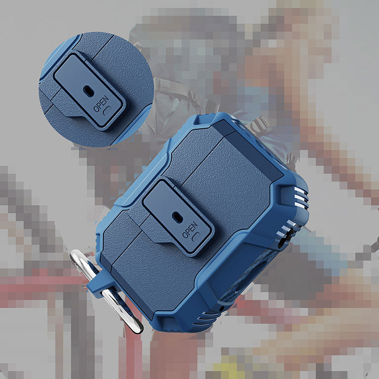AirPods4 ケース AirPods 4 保護カバー カラビナ付き プラスチック