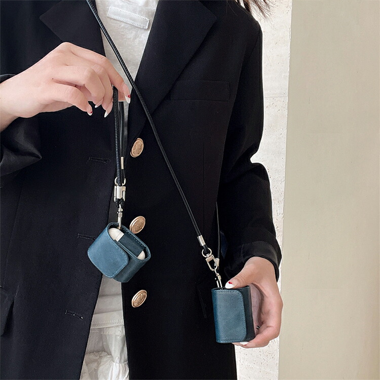 AirPods4 ケース AirPods 4 カバー ス ショルダーストラップ 肩掛け