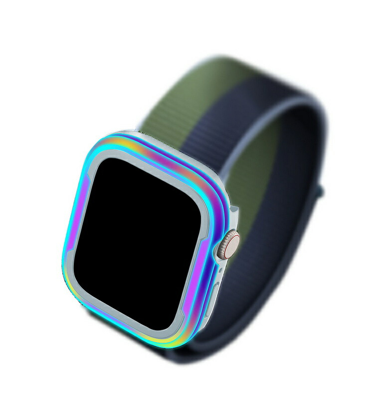 Apple Watch Series 9/8/7/Ultra 2/1 ケース 耐衝撃 カバー TPU＆アルミバンパー 41mm/45mm/49mm かっこいい アップルウォッチ シリーズ9/8/7/ウルトラ2/1 | ブランド登録なし | 03