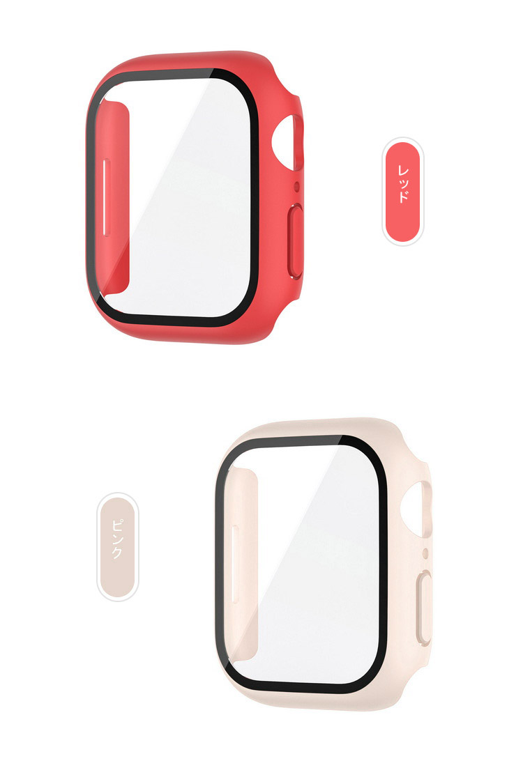 Apple Watch Series 9/8/7/Ultra 2/1 ケース カバー 強化ガラス（ガラスフィルム）付き 全面保護 液晶保護ケース アップルウォッチ｜keitaicase｜07