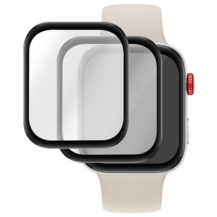 Apple Watch Series 10 液晶保護フィルム 2枚入り PMMA素材 傷防止 