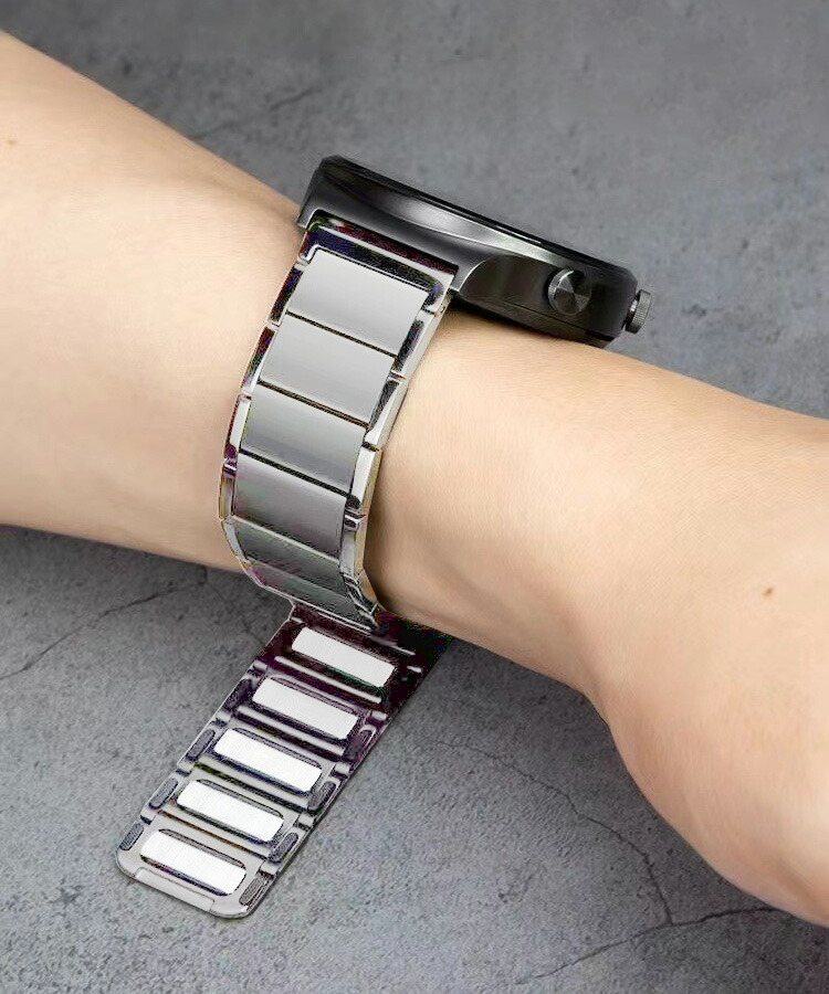 Cinturino Magnetico In Metallo 22mm Per Amazfit Active Max/Balance/GTR – Ricambio Elegante E Traspirante