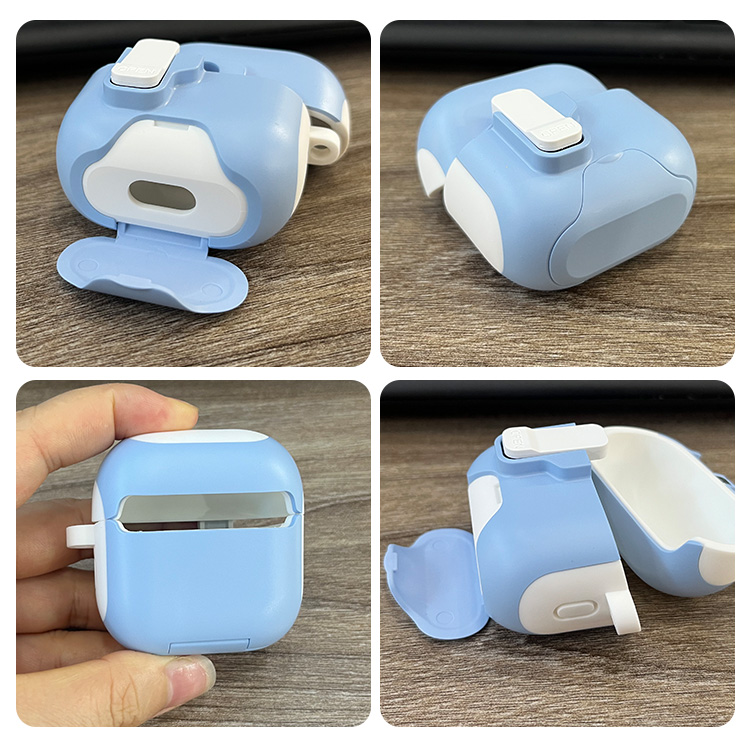 FreeClip 2対応 ケース カバー 充電穴付き カラビナ付き Qi充電
