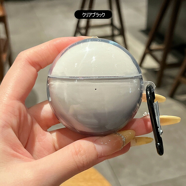 HUAWEI FreeClip 2 クリアケース クリア 透明 TPU シンプル カラビナ