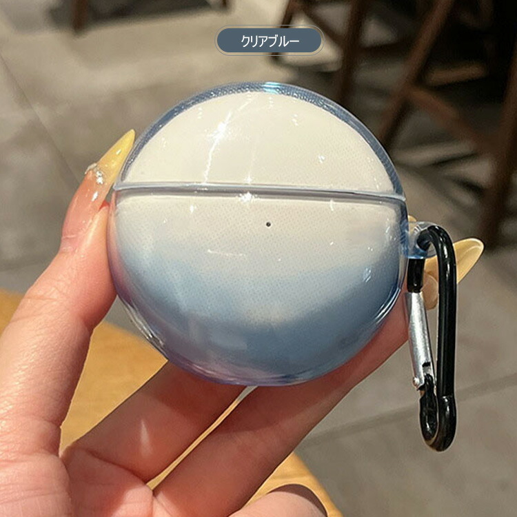 HUAWEI FreeClip 2 クリアケース クリア 透明 TPU シンプル カラビナ