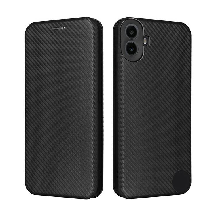 CMF Phone 1 ケース 手帳型 カバー カーボン調 PUレザー 手帳型