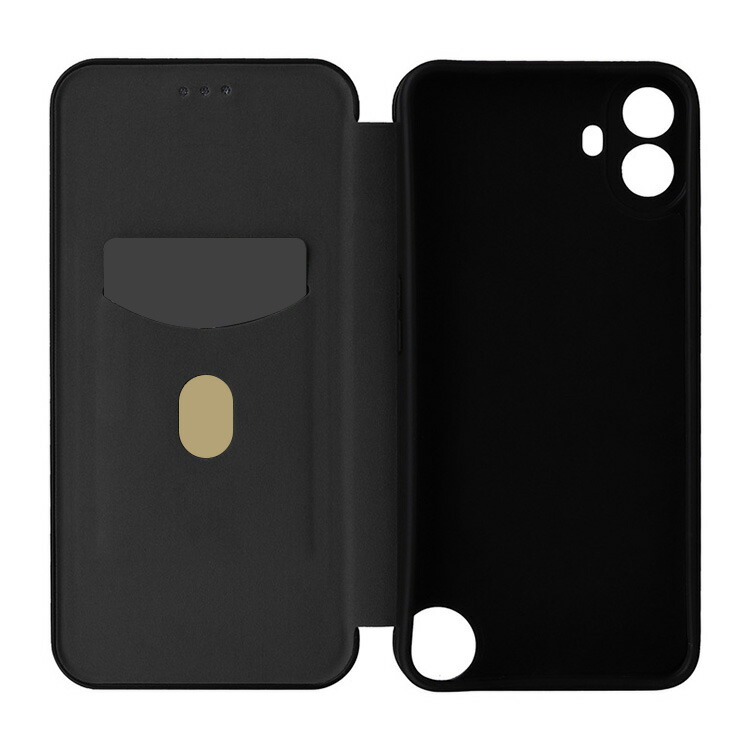 CMF Phone 1 ケース 手帳型 カバー カーボン調 PUレザー 手帳型
