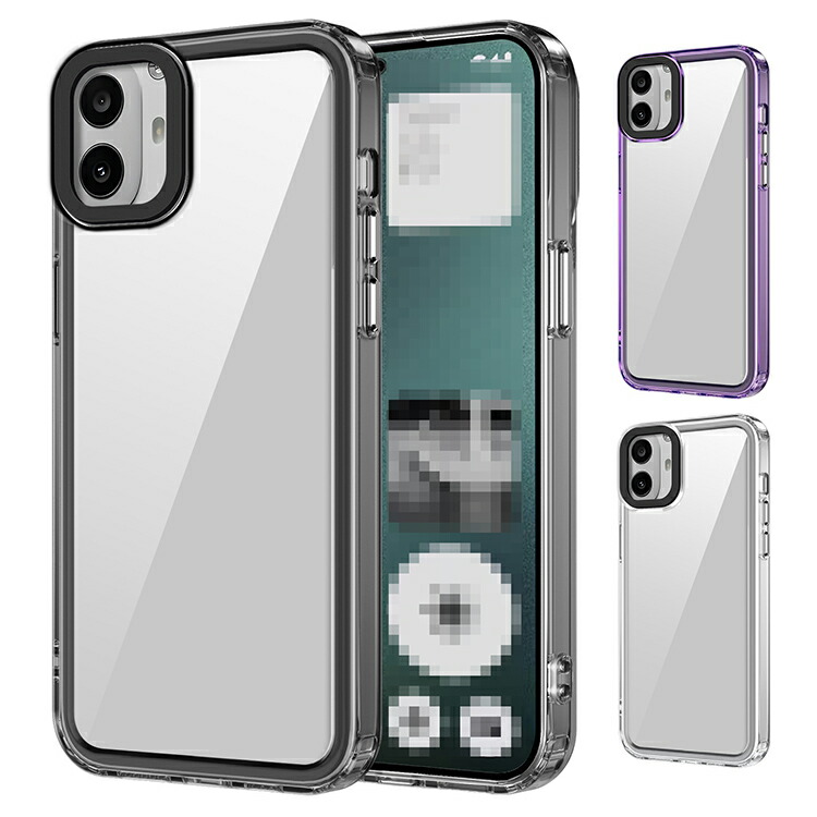 CMF Phone 1 P[X NA Jo[ ϏՌ  TPU + vX`bN Xgbv Nothing ibVO V[GGt tH 1  