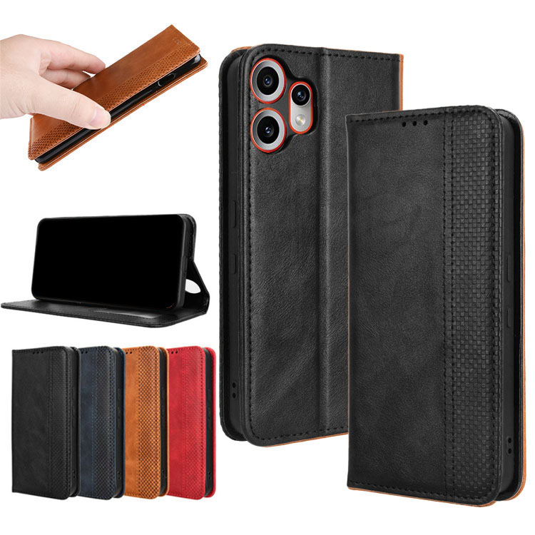 CMF Phone 2 Pro ケース 手帳型 かわいい カバー 格子模様 ストラップ