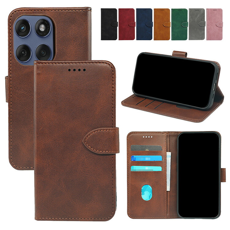 Edge 60 Pro �P�[�X 60s Pro �蒠�^ �J�o�[ PU���U�[ �蒠�^PU���U�[�P�[�X �X�^���h�@�\ �J�[�h���[ �X�g���b�v�� Motorola ���g���[�� �G�b�W 60 �v�� /