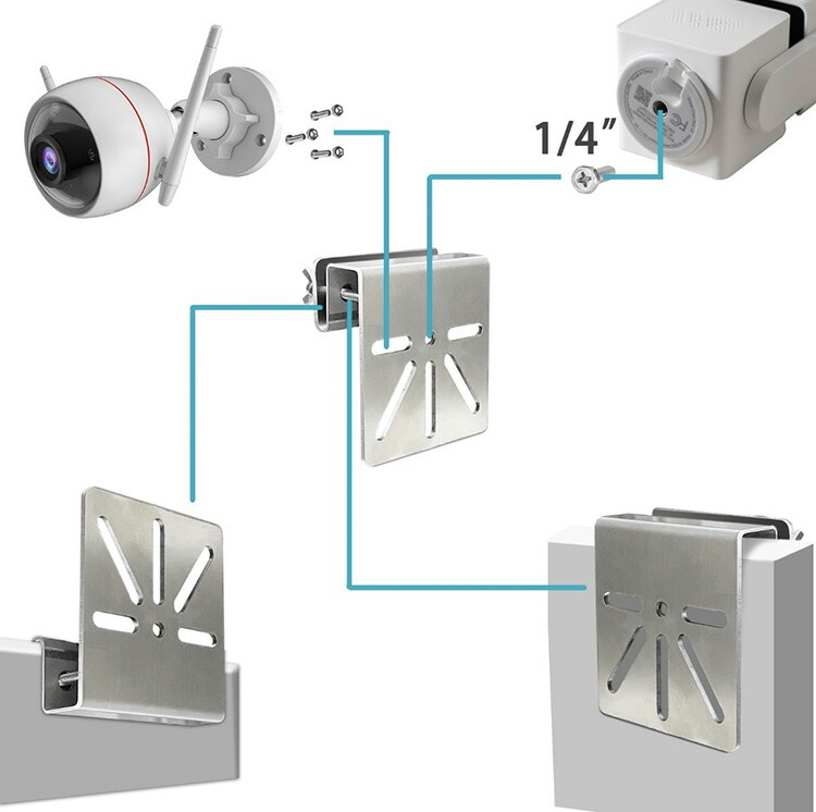 Eufy 4G LTE Cam S330 マウント SoloCam S340 / E30 E42 アルミ素材