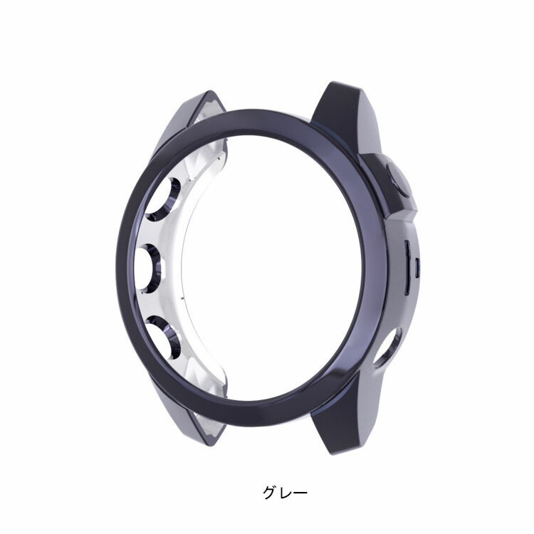 Garmin fenix 7S fenix 7X ケース カバー メッキ 保護ケース ソフト TPU プロテクター 耐衝撃 ソフトケース ガーミン | ブランド登録なし | 06