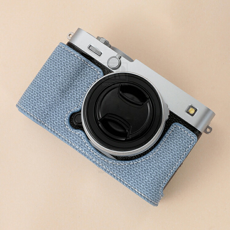 FUJIFILM X-E5 ケース カメラケース キャンバス調 PUレザーハーフ