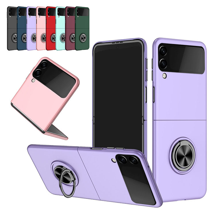 Galaxy Z Flip4 P[X P[X ܂肽݌^ ̌^X}zOt wʃP[X MNV[Z tbv4 SCG17 SC-54C P[X/Jo[