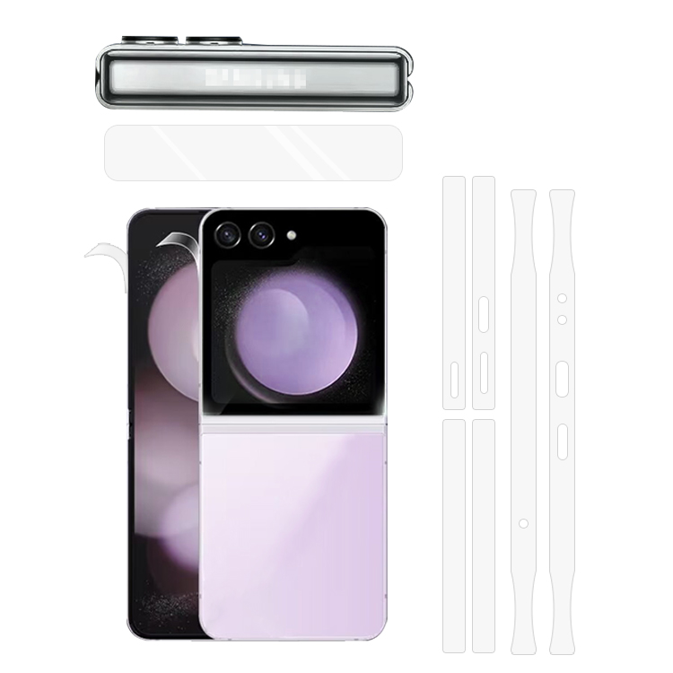 Galaxy Z Flip5 �t�B���� ���� ���ʕی� + �q���W�ی� �M�����N�V�[Z �t���b�v5 �t�B�����X�e�b�J�[ �ی�t�B����