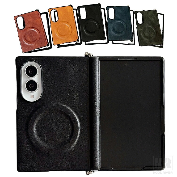 Galaxy Z Fold8 Wide �P�[�X �J�o�[ �܂肽���݌^  PU���U�[ Qi�[�d ���C�����X�[�d �Ή� �ی�P�[�X �V���v�� Samsung �T���X�� �M�����N�V�[