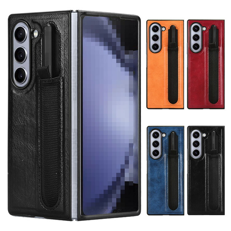 Galaxy Z Fold6 P[X ϏՌ Jo[ ܂肽݌^ PUU[ P[X y[ VvSamsung TX MNV[ Z tH[h6 یP[X