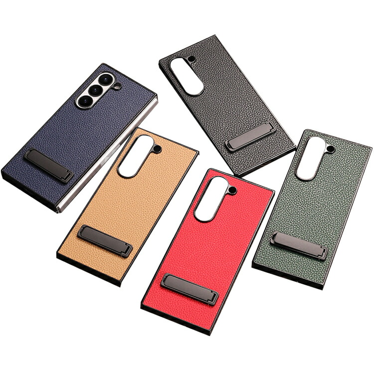 Galaxy Z Fold6 �ϏՌ� �J�o�[ �܂肽���݌^ �V���v�� PU���U�[ �X�^���h�@�\ Samsung �T���X�� �M�����N�V�[ Z �t�H�[���h6 �ی�P�[�X �A���h���C�h