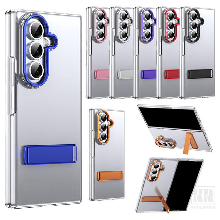 Galaxy Z Fold8 �P�[�X �N���A �J�o�[ ���� �܂肽���݌^ ���^��+�v���X�`�b�N �����K���X�ی�t�B�����t�� Qi�[�d ���C�����X�[�d�Ή� �X�^���h�@�\