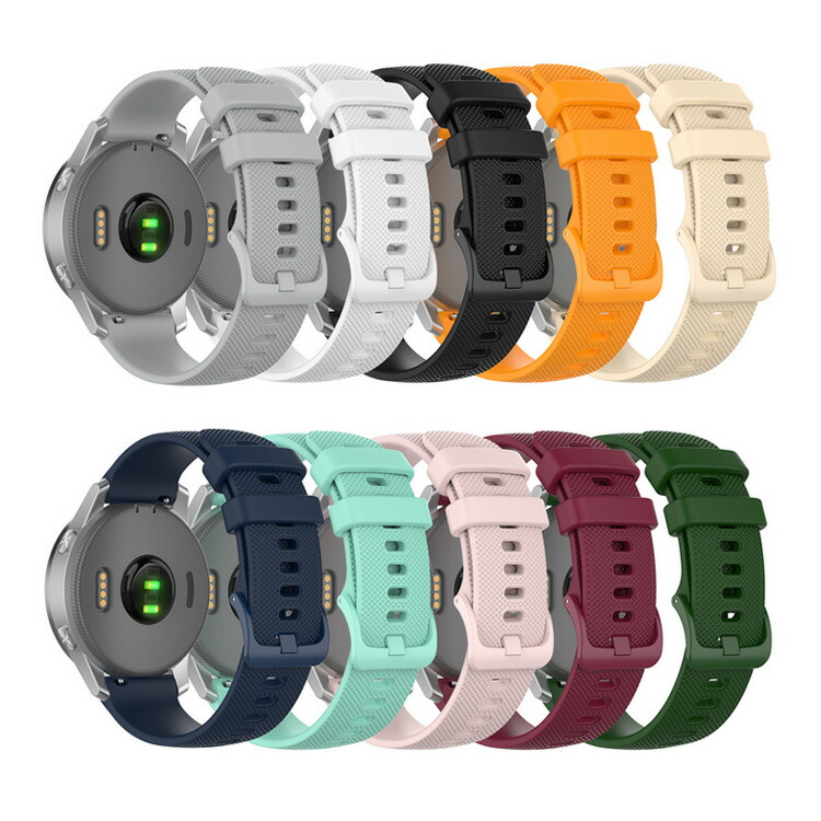 Garmin vivoactive 4/Garmin 4s ベルト バンド 交換 シリコン 6色 