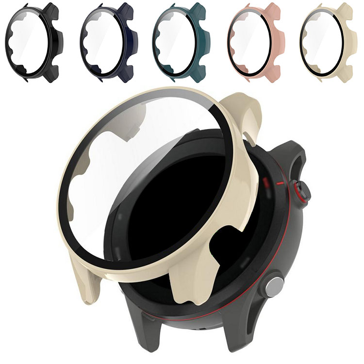 Garmin Forerunner 955/255/255S/255 Music/255S Music �P�[�X �����K���X + PC �t���ی� �K���X�t�B���� �J�o�[ �S�ʕی� �t����̌^ �n�[�h�P�[�X