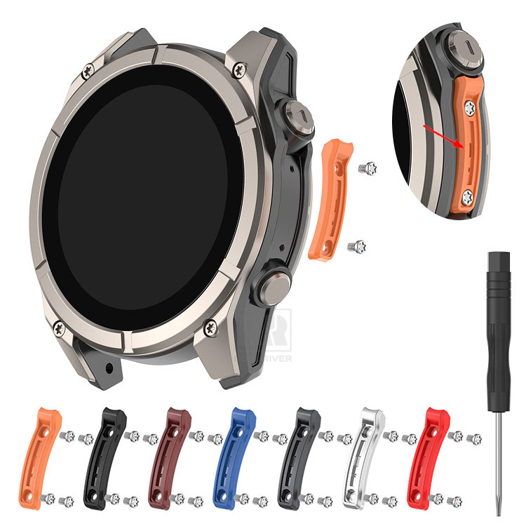 Fenix9�p �P�[�X 47mm 51mm �A���~ �A���~�o���p�[ ���ʕی� �ϏՌ� GARMIN�p �K�[�~���p �t�F�j�b�N�X9�p