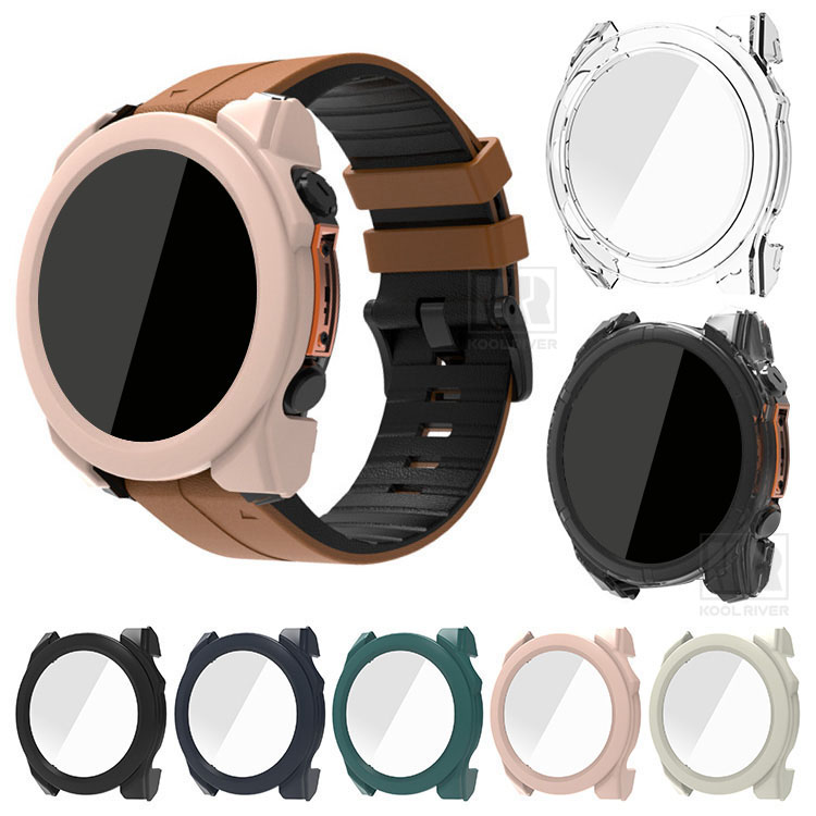 Fenix9�p �P�[�X 43mm 47mm 51mm �J�o�[ �t���ʋ����K���X �S�ʕی� �t���ی�P�[�X/�t�B������� GARMIN�p �K�[�~���p �t�F�j�b�N�X9�p