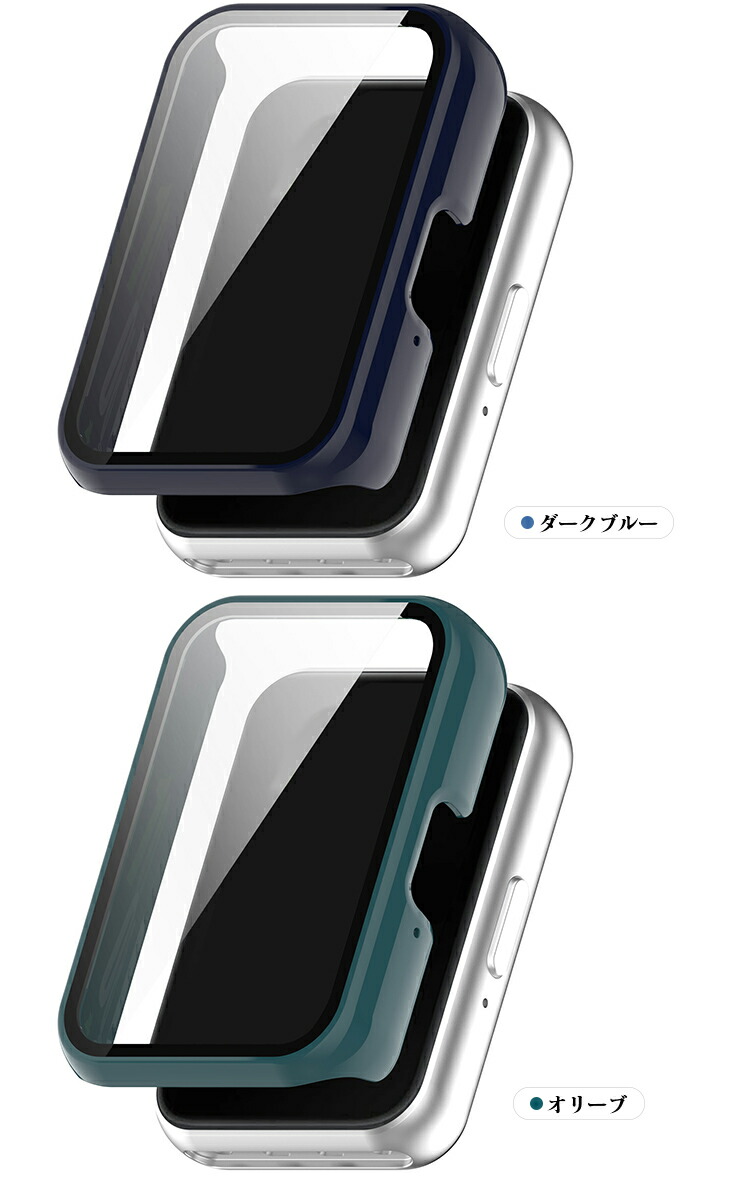 Galaxy Fit3 ケース カバー 強化ガラス（ガラスフィルム）付き 全面保護 液晶保護ケース サムスン ギャラクシー フィット3 単色/クリア フィルム一体｜keitaicase｜08