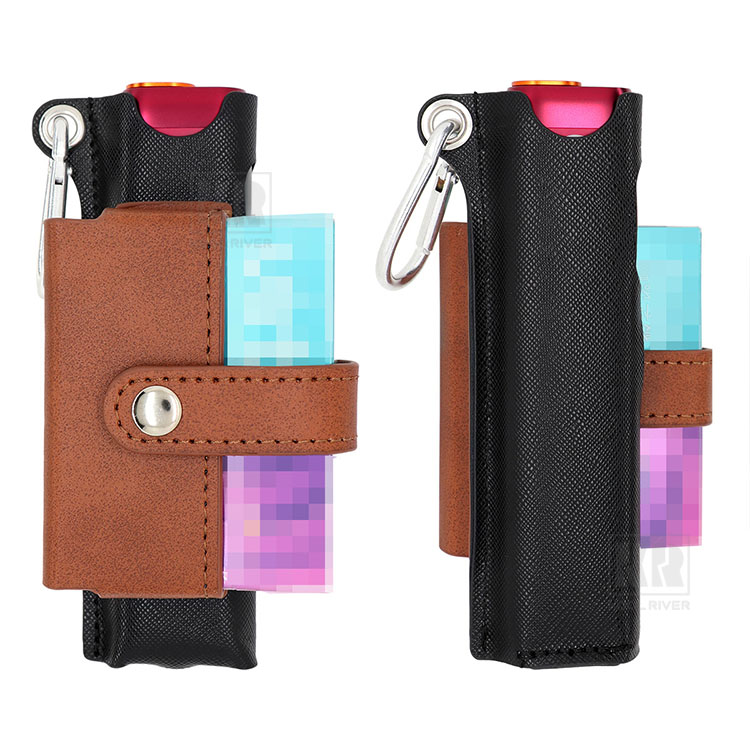 glo Hilo ケース カバー PUレザー カラビナ付き タバコ収納 収納 電子