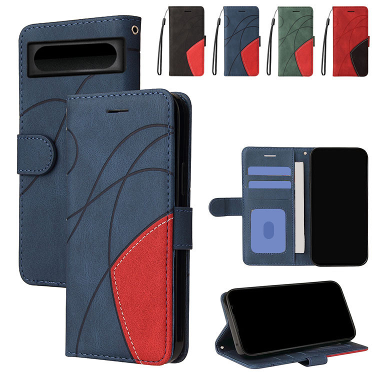 Pixel7/Pixel7 Pro �P�[�X/�J�o�[ �蒠�^ ���킢�� �R �X�g���b�v�t�� �X�^���h�@�\ �J�[�h���[ PU���U�[ �蒠�^ ���킢���P�[�X �O�[�O�� �s�N�Z��7/7�v��