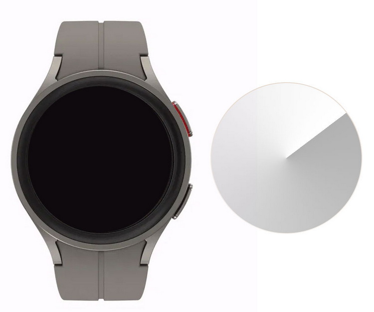 Galaxy Watch 5 Pro 45mm ガラスフィルム 強化ガラス 2枚セット 液晶保護プロテクター/ガラス フィルム スマートウォッチ 液晶保護 強化ガラス｜keitaicase｜02