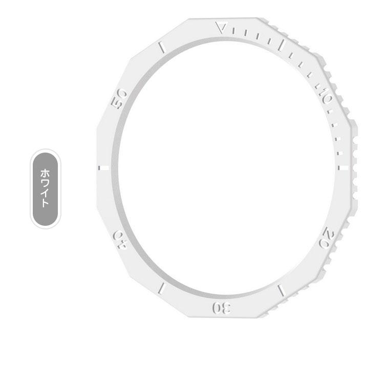 Galaxy Watch 6 Classic ベゼルリング 保護カバー ベゼルリングフレーム プラスチック 取付簡単 粘着式 ギャラクシーウォッチ6 クラシック 43/47mm｜keitaicase｜02