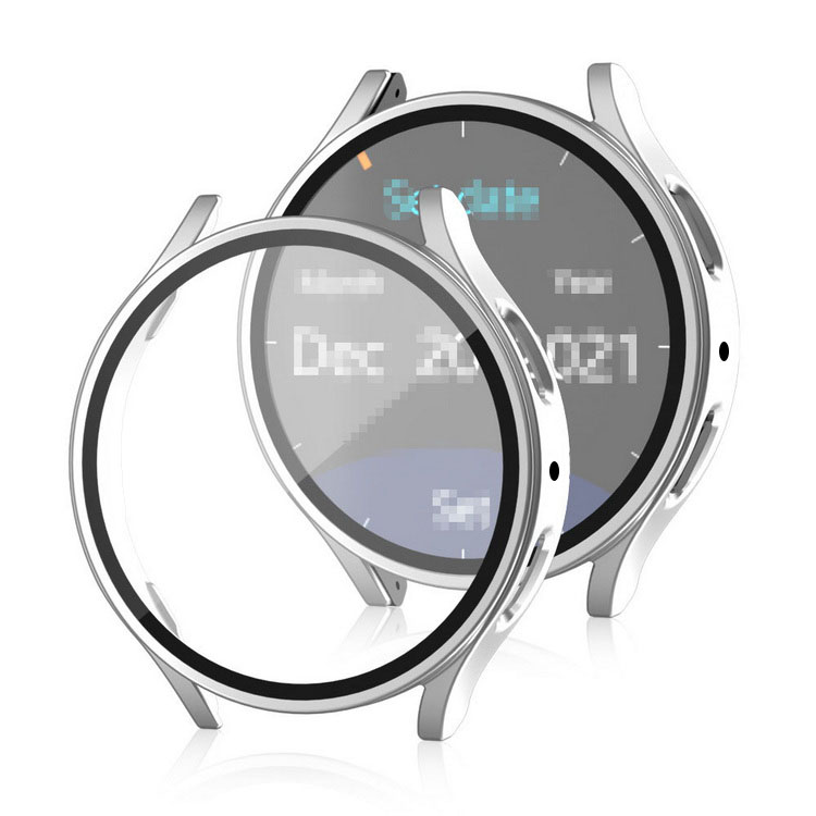 Galaxy Watch 5 ケース ギャラクシーウォッチ 5 40mm/44mm カバー 強化ガラス（ガラスフィルム）付き 全面保護 液晶保護ケース フィルム一体 メッキ｜keitaicase｜03