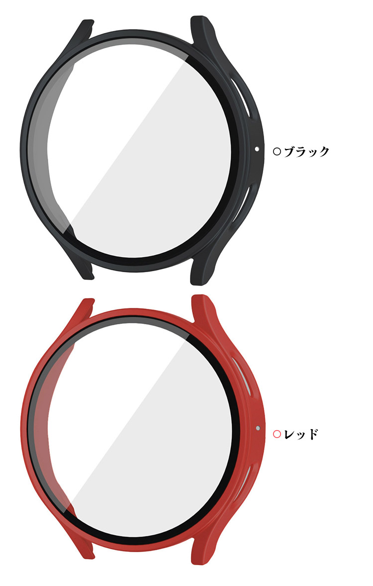 Galaxy Watch 7 ケース 耐衝撃 カバー 強化ガラス ガラスフィルム付き 全面保護 液晶保護ケース ギャラクシーウォッチ7 40/44mm 単色/クリア フィルム一体 |  | 05