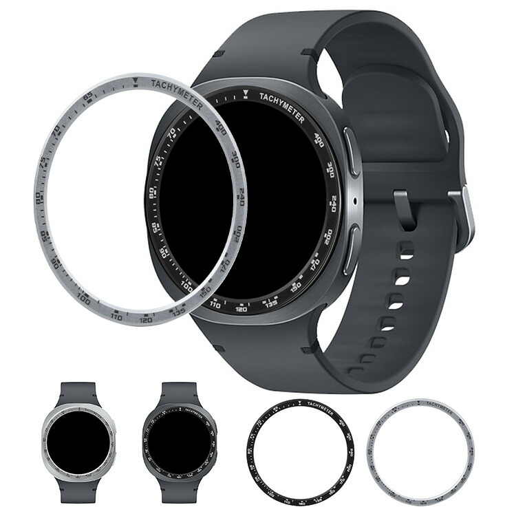 Galaxy Watch 8 �x�[�������O Watch8 40mm 44mm �ی�J�o�[ �x�[�������O�t���[�� �X�e�����X ��t�ȒP �S���� Samsung �T���X�� �M�����N�V�[�E�H�b�`8