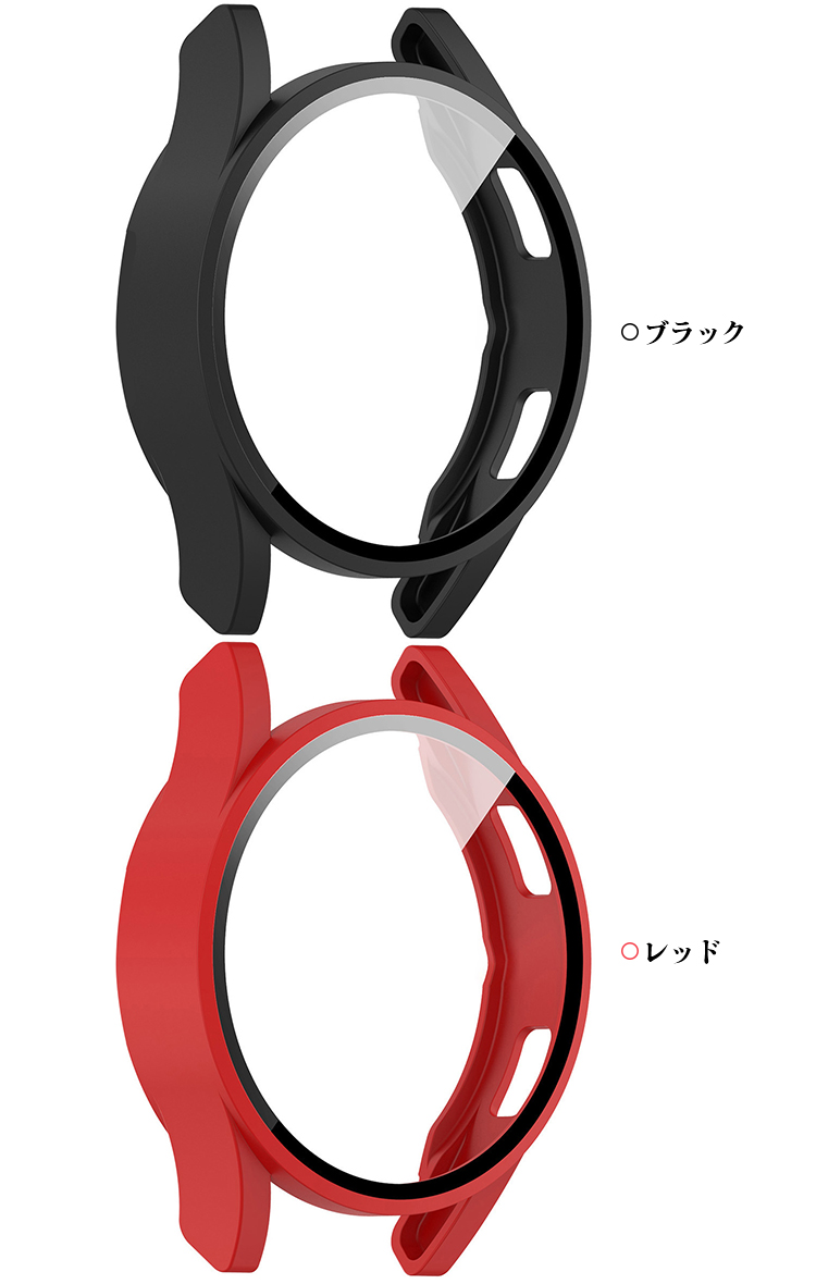 Galaxy Watch FE ケース 耐衝撃 カバー 強化ガラス ガラスフィルム付き 全面保護 液晶保護ケース ギャラクシーウォッチ FE 単色/クリア フィルム一体 |  | 05