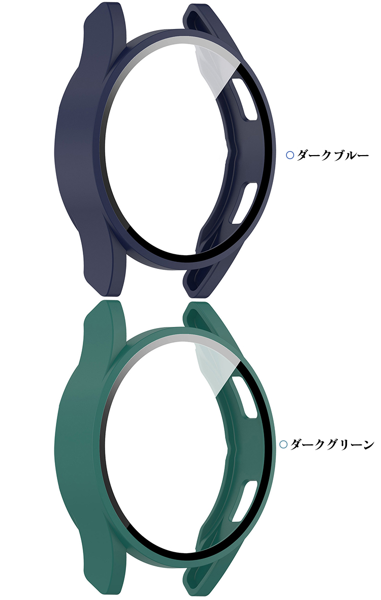 Galaxy Watch FE ケース 耐衝撃 カバー 強化ガラス ガラスフィルム付き 全面保護 液晶保護ケース ギャラクシーウォッチ FE 単色/クリア フィルム一体 |  | 06