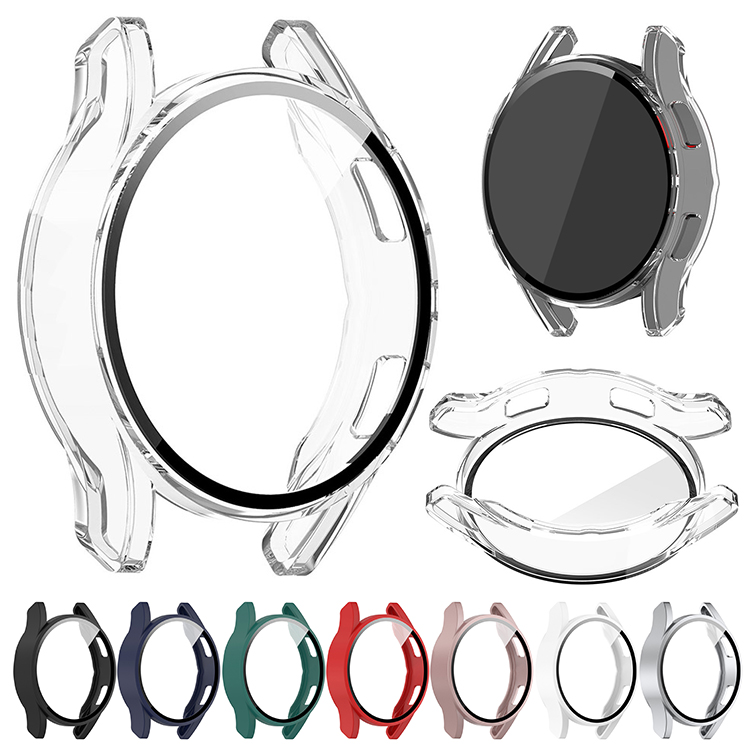 Galaxy Watch FE ケース 耐衝撃 カバー 強化ガラス ガラスフィルム付き 全面保護 液晶保護ケース ギャラクシーウォッチ FE 単色/クリア フィルム一体 | 