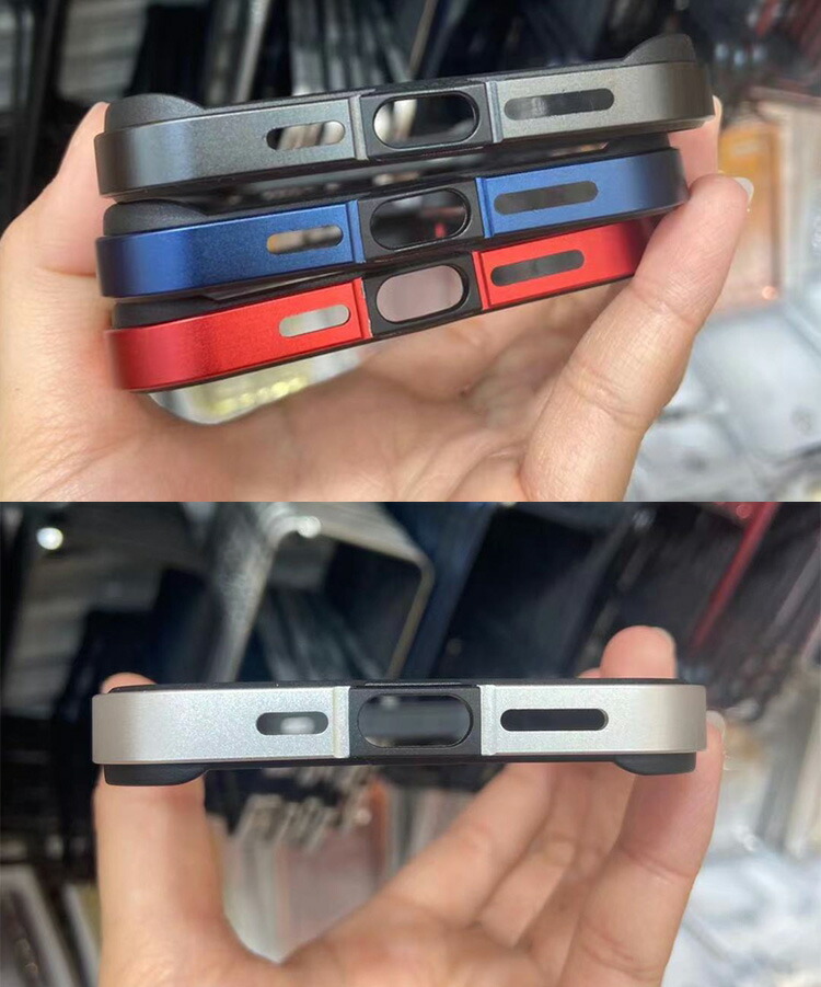 iPhone13/13 mini/13 Pro/13 Pro Max ケース/カバー アルミ バンパー