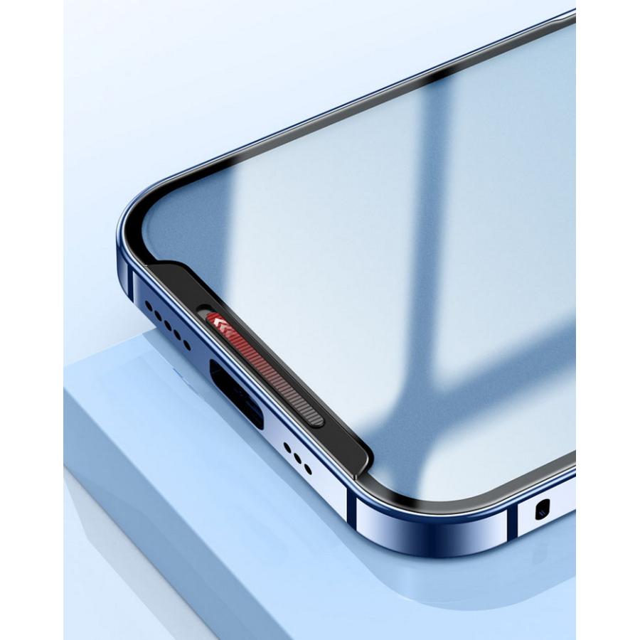 iPhone14 ケース 耐衝撃 バンパー 14 Plus/14 Pro/14 Pro Max ケース/カバー アルミ かっこいい 半透明 背面パネル付き｜keitaicase｜06