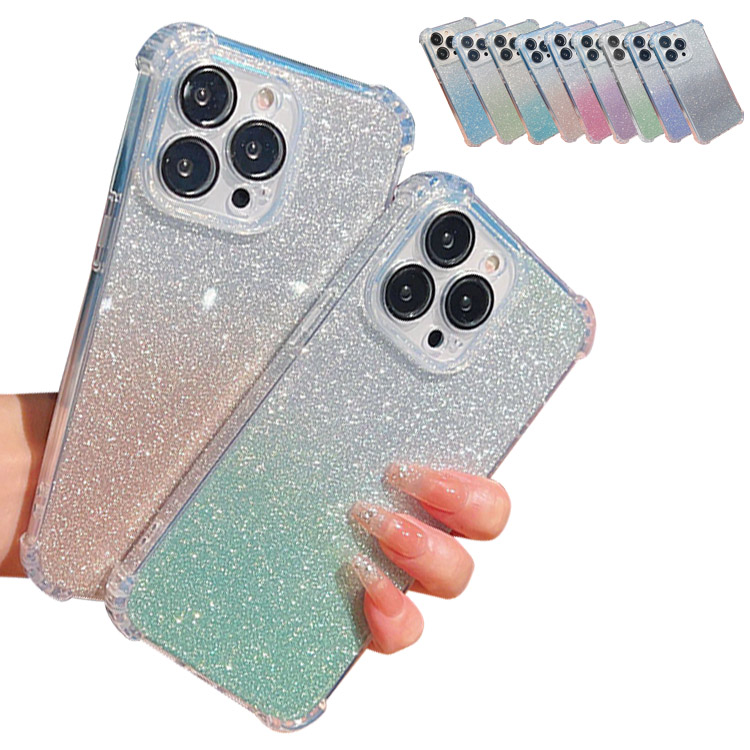 iPhone15 �P�[�X �ϏՌ� �J�o�[ TPU �\�t�g�P�[�X �p �ی� �R�[�i�[�o���p�[ �O���f�[�V���� ���킢�� ���f�B�[�X Apple iPhone 15 Plus/15 Pro/15 Pro Max