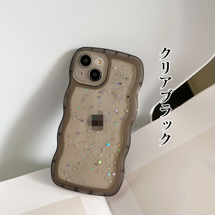 iPhone15 耐衝撃 ケース カバー かわいい キラキラ 透明 TPU ソフトケース  保護ケース iPhone 15 Plus/15 Pro/15 Pro Max｜keitaicase｜06