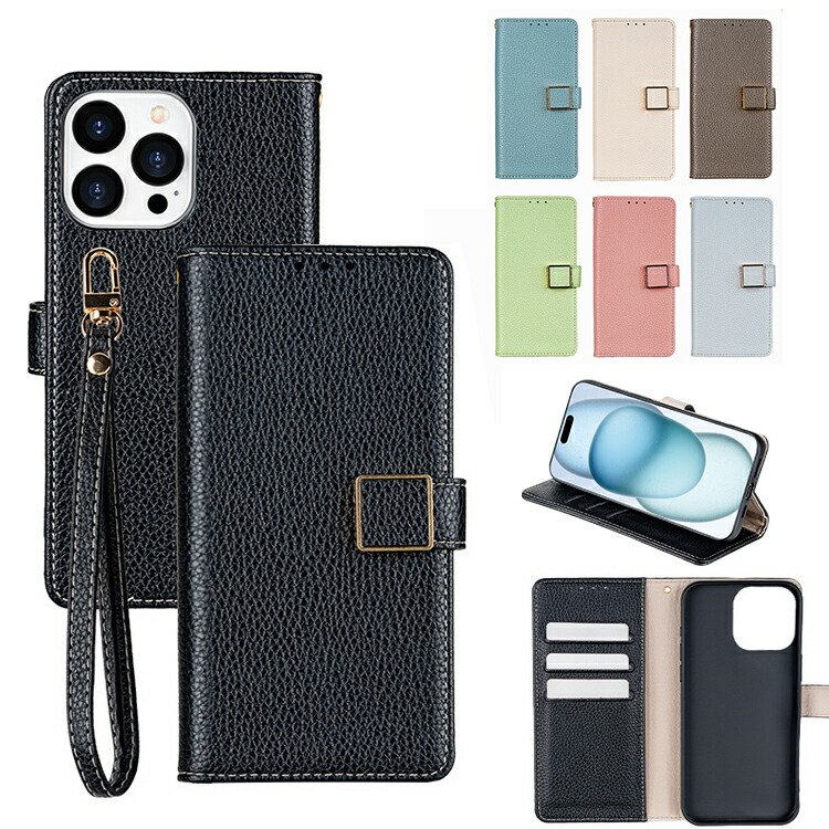 iPhone16 �P�[�X �蒠�^ �J�o�[ �蒠�^PU���U�[�P�[�X �X�g���b�v�t�� �X�^���h�@�\ �J�[�h���[ Apple iPhone 16 Plus/16 Pro/16 Pro Max �A�b�v��