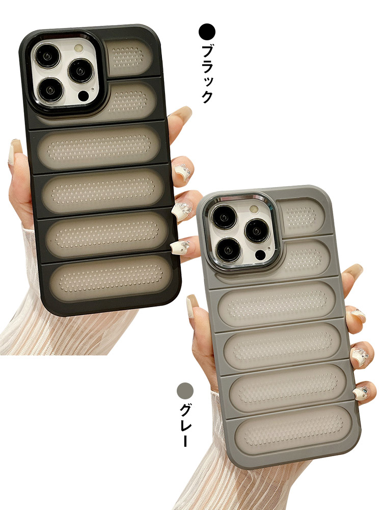 iPhone16 ケース TPU+プラスチック 保護ケース 通気口 通気性