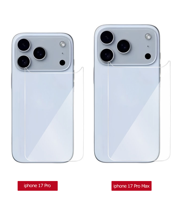 iPhone17 背面保護フィルム 17 Air/17 Pro/17 Pro Max ガラスフィルム