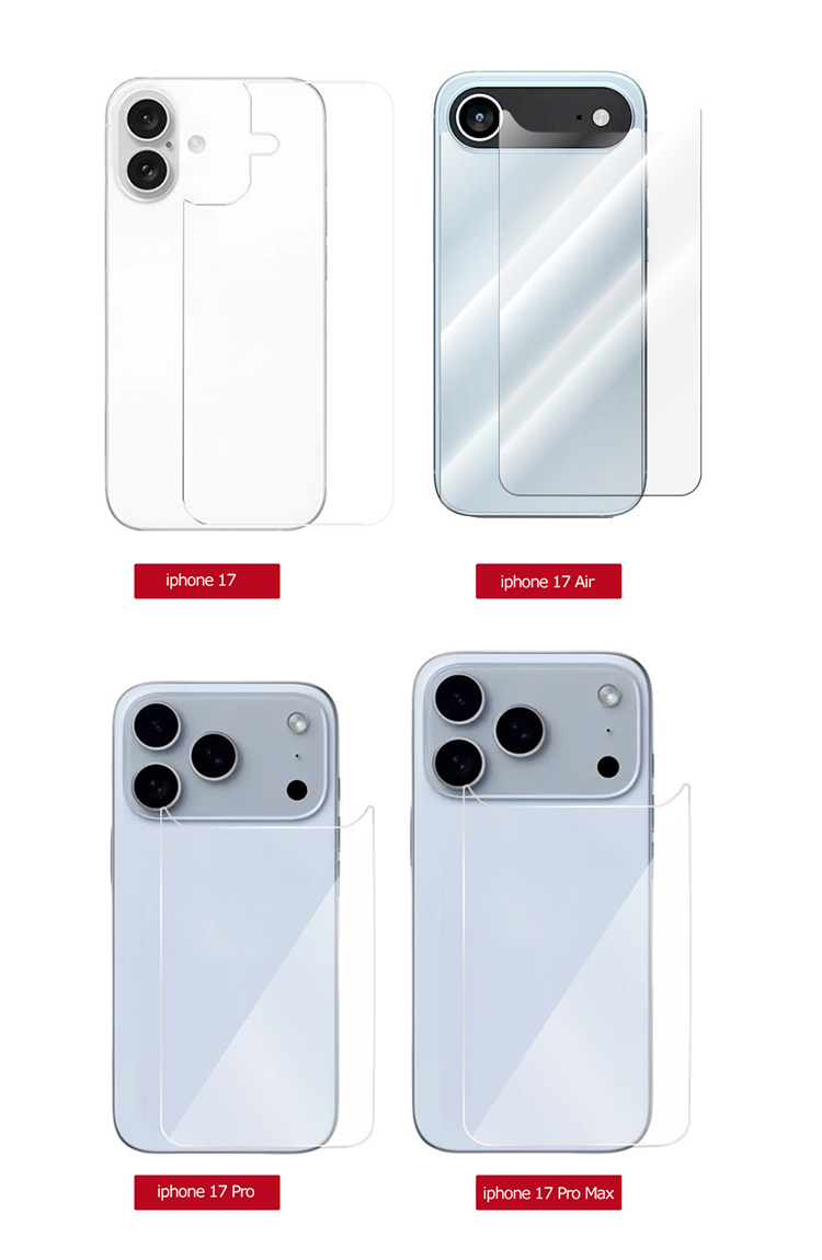 iPhone17 ホワイト 本体 ほぼ未使用 +純正ケースx2とガラスフィルム iPhone17 背面保護フィルム 17 Air/17 Pro/17 Pro Max ガラスフィルム