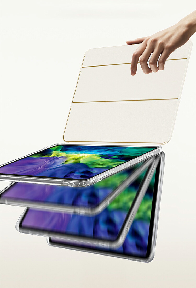 iPad pro ケース 13インチ Air 2024 第6世代 耐衝撃 手帳型 カバー PU