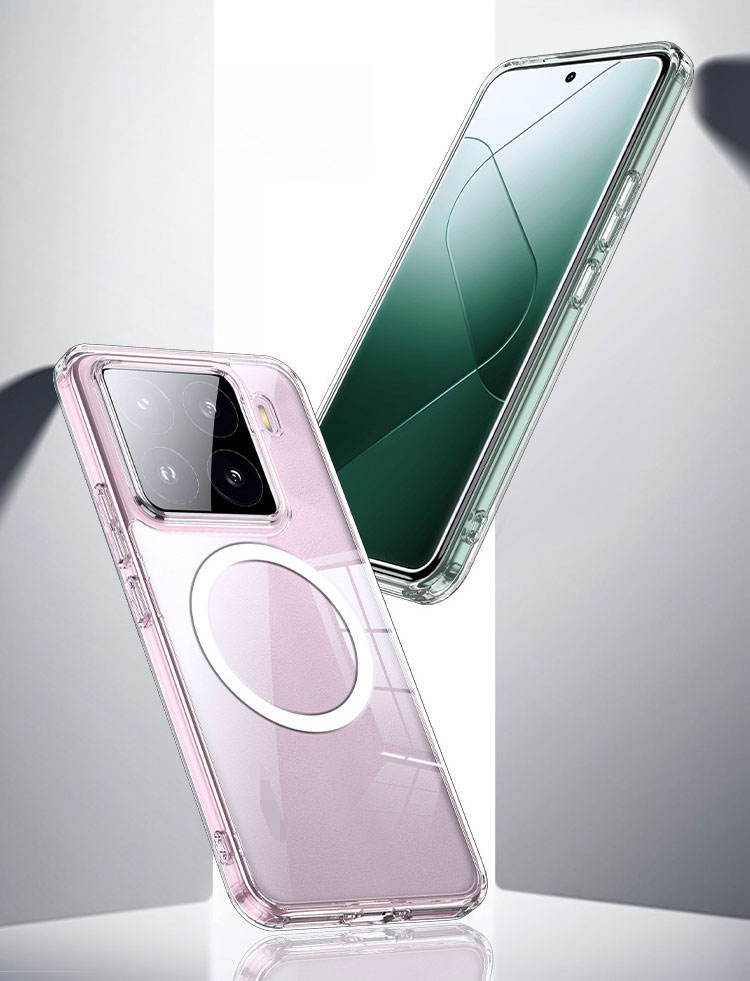 Xiaomi 15 ケース pro カバー 耐衝撃 マット 半透明 マグネット吸着 角